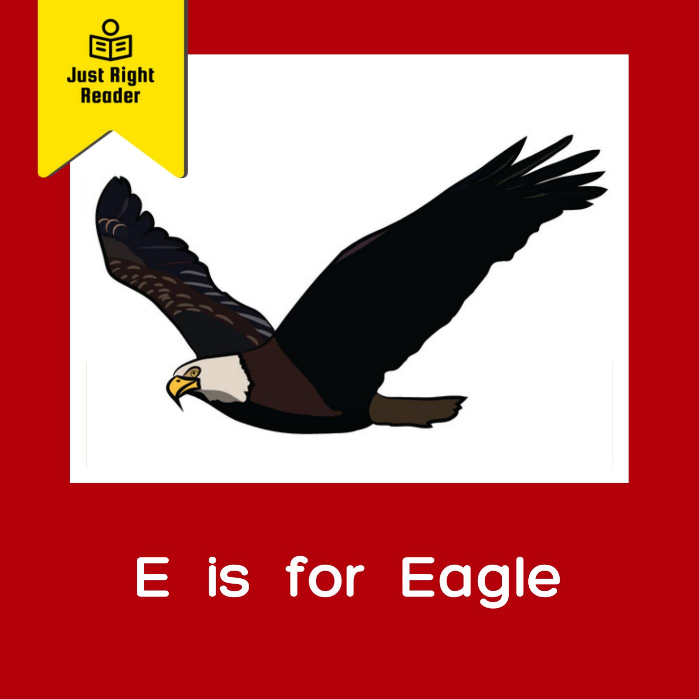 E is for Eagle - Just Right Reader