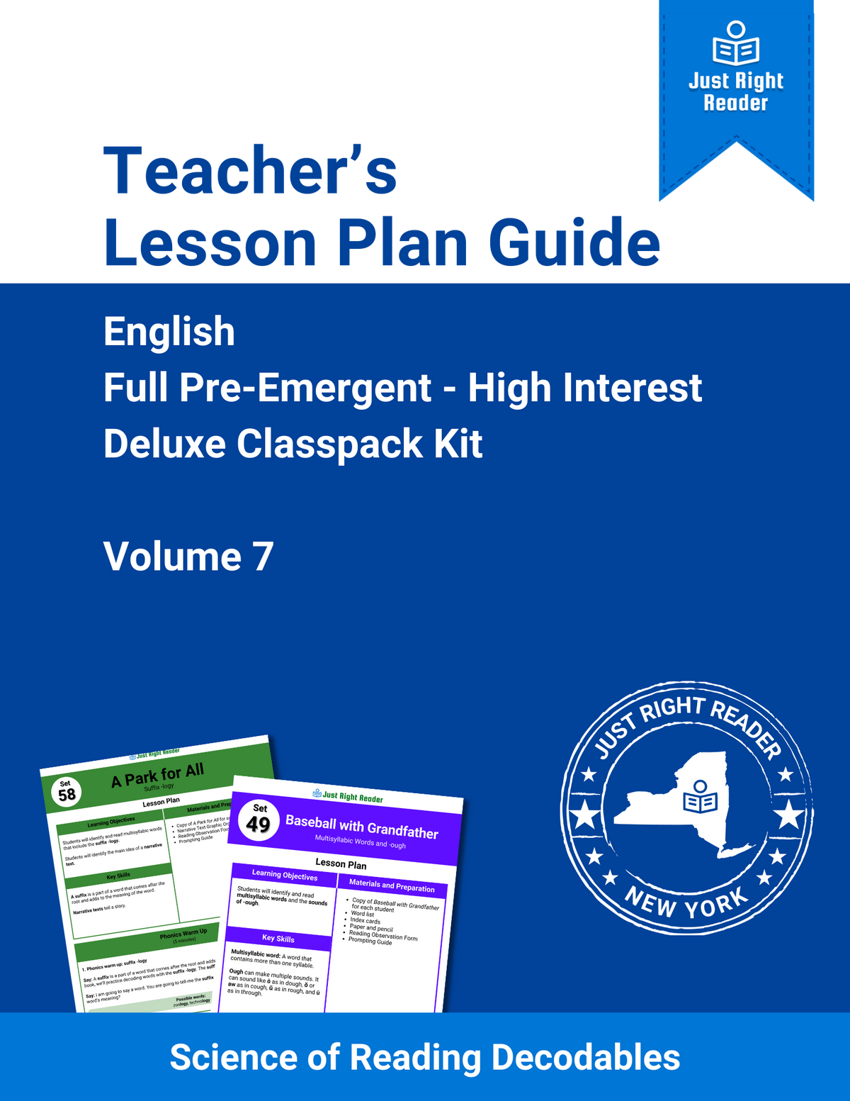 Teacher Guide - Full Pre-Emergent - High Interest Deluxe Classpack Volume 7