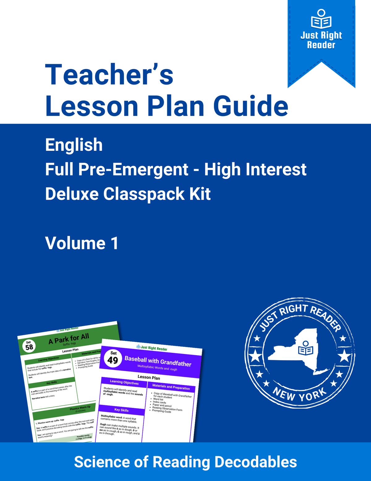 Teacher Guide - Full Pre-Emergent - High Interest Deluxe Classpack Volume 1