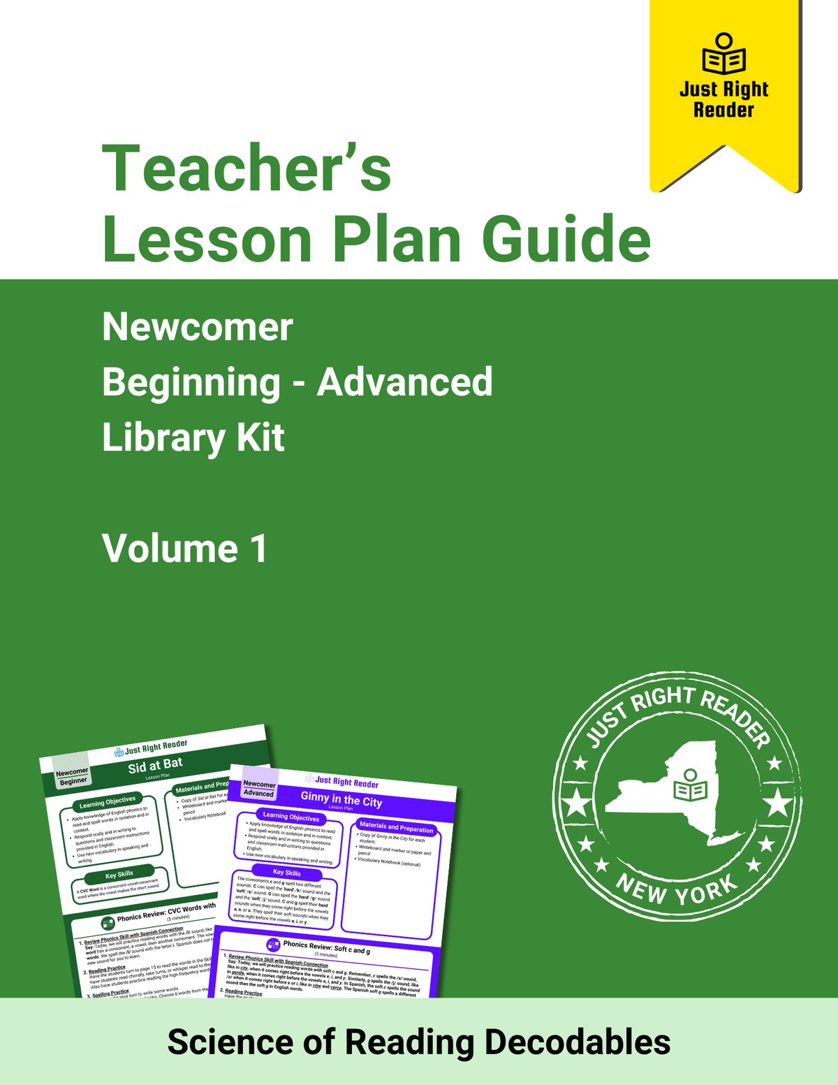 Teacher Guide - Newcomer Library, Full Collection of Beginning - Reaching/Advanced Volume 1