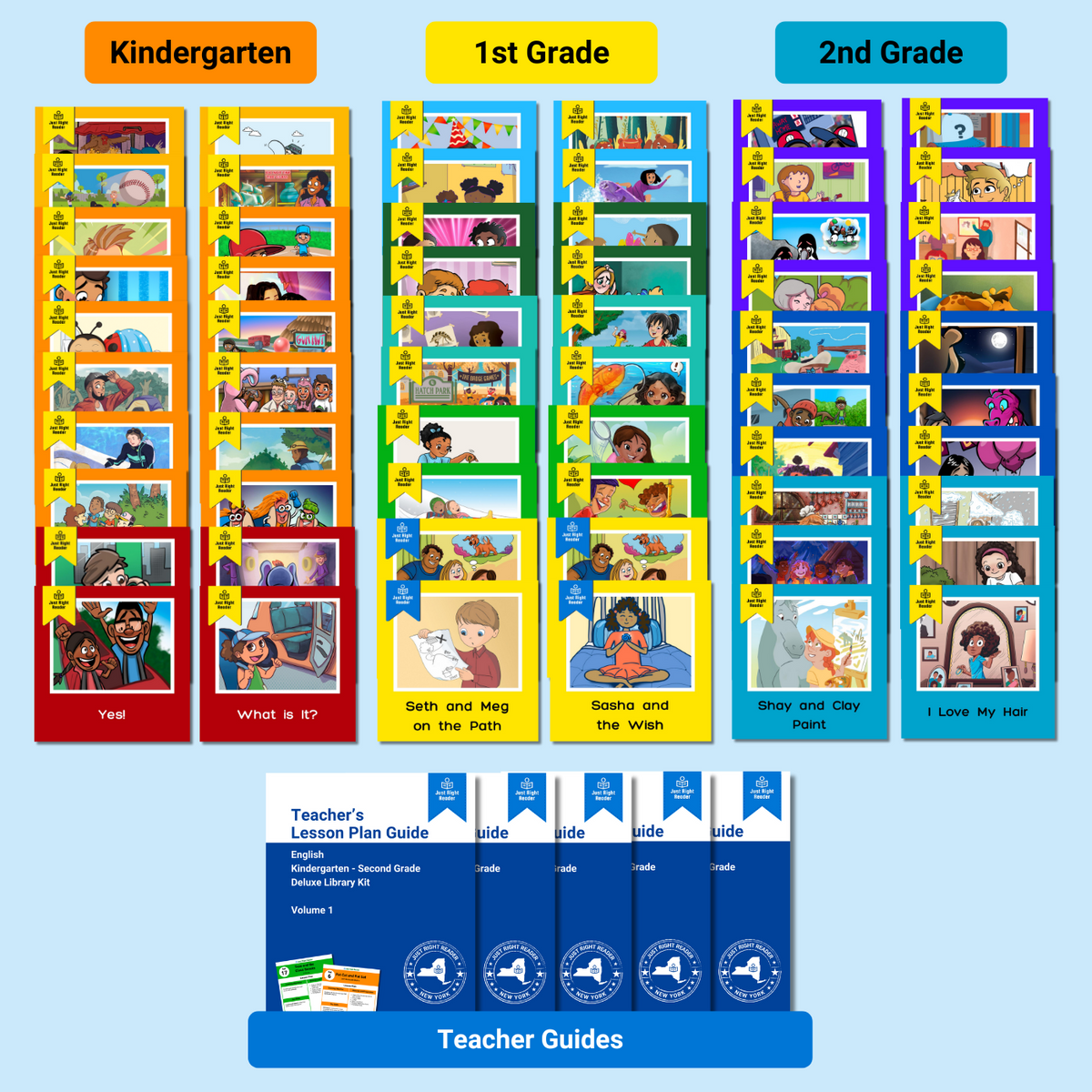 Library Reader's Guide Examples Kindergarten - 2nd Grade Deluxe Library, 2024-2025 Edition: English, 3 ...