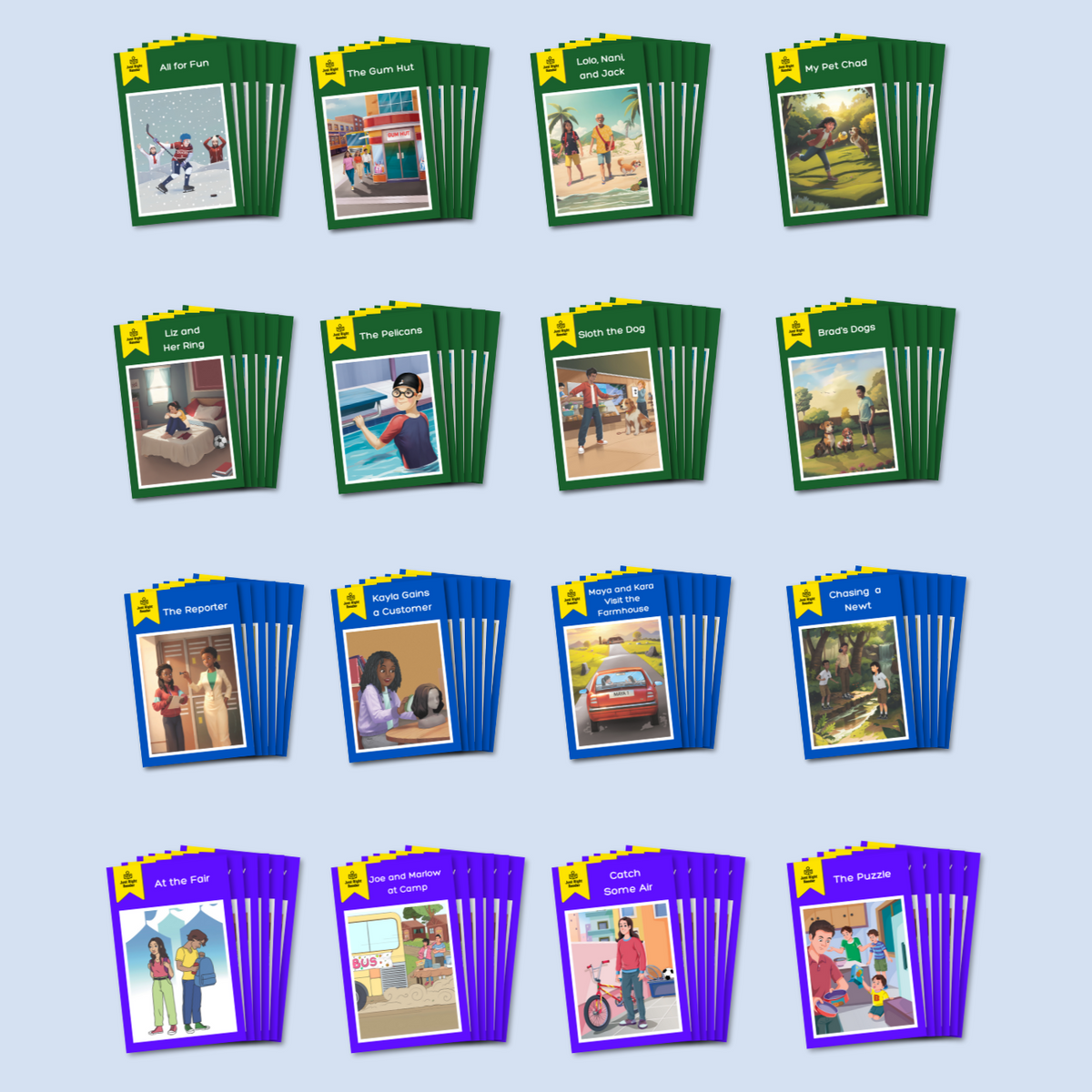 Newcomer Classpack, Full Collection of Beginning - Reaching/Advanced: 105 titles, 630 books, 3 Teacher Guides