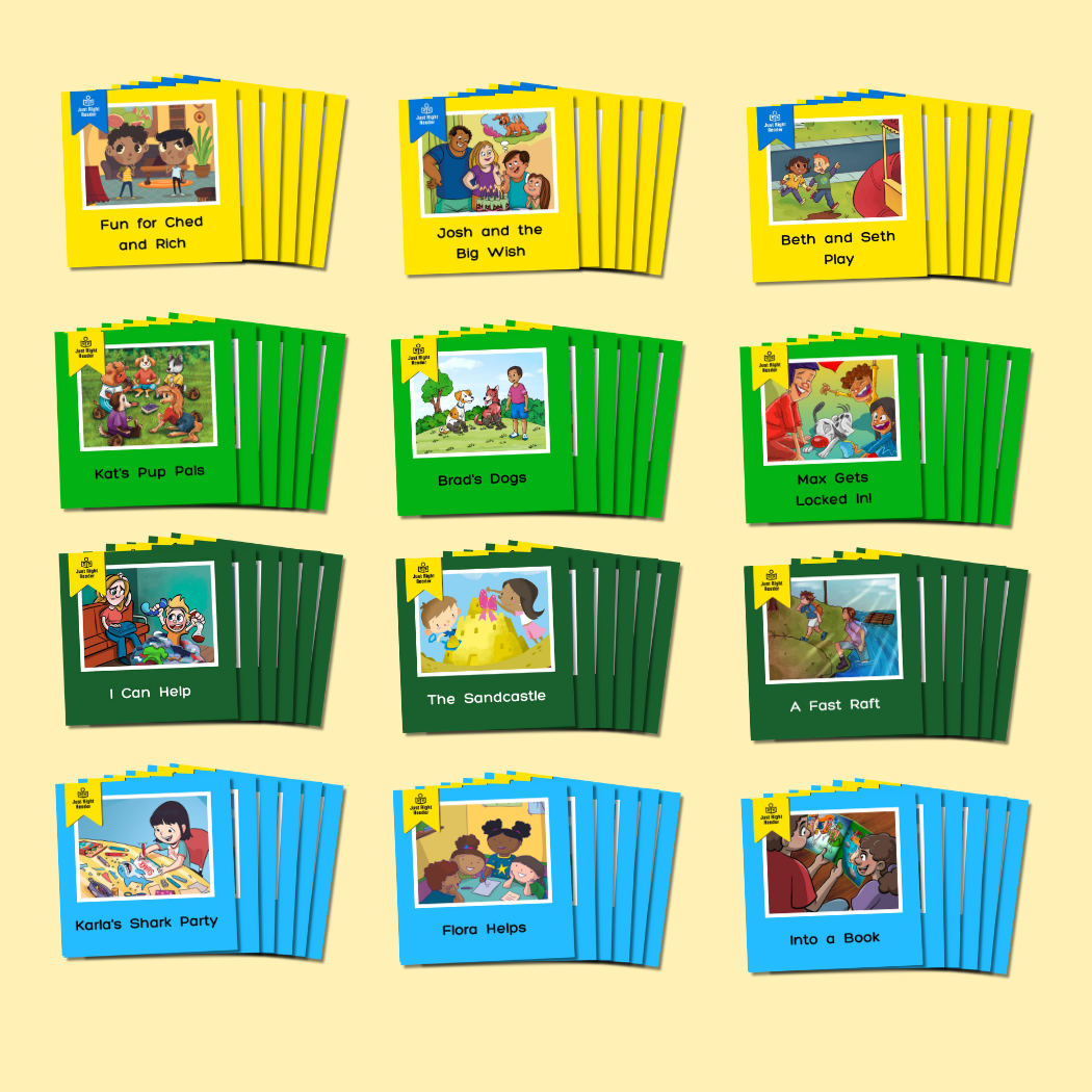 1st Grade New Release Expansion Classpack, 2024-2025: English, 42 titles, 252 books - Just Right Reader