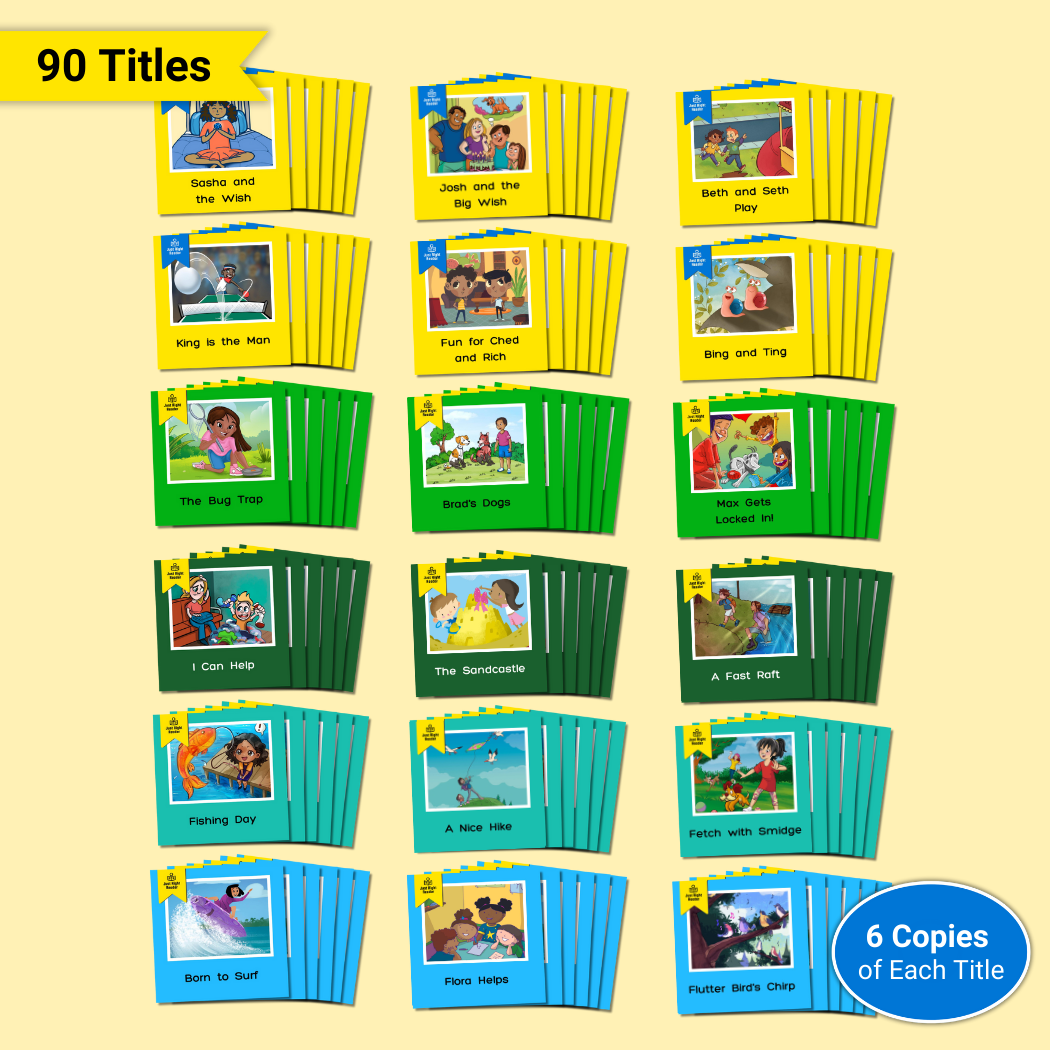 1st Grade Classic Classpack, 2024-2025 Edition: English, 90 titles, 540 books - Just Right Reader