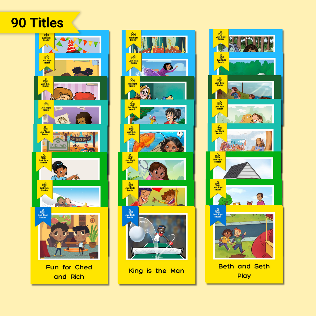 1st Grade Classic Library, 2024-2025 Edition: English, 90 titles, 90 books - Just Right Reader