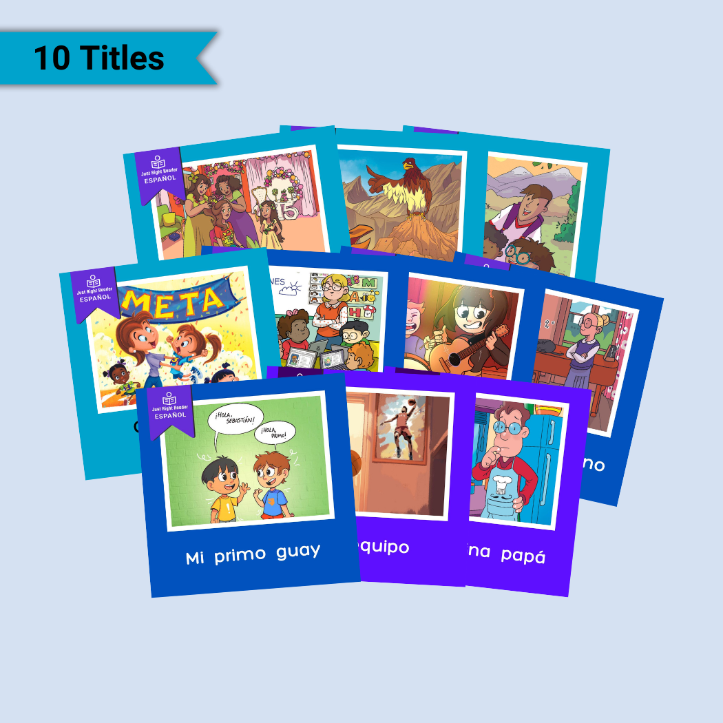 2nd Grade Starter Library, 2024 Edition - Spanish, 10 titles, 10 books - Just Right Reader