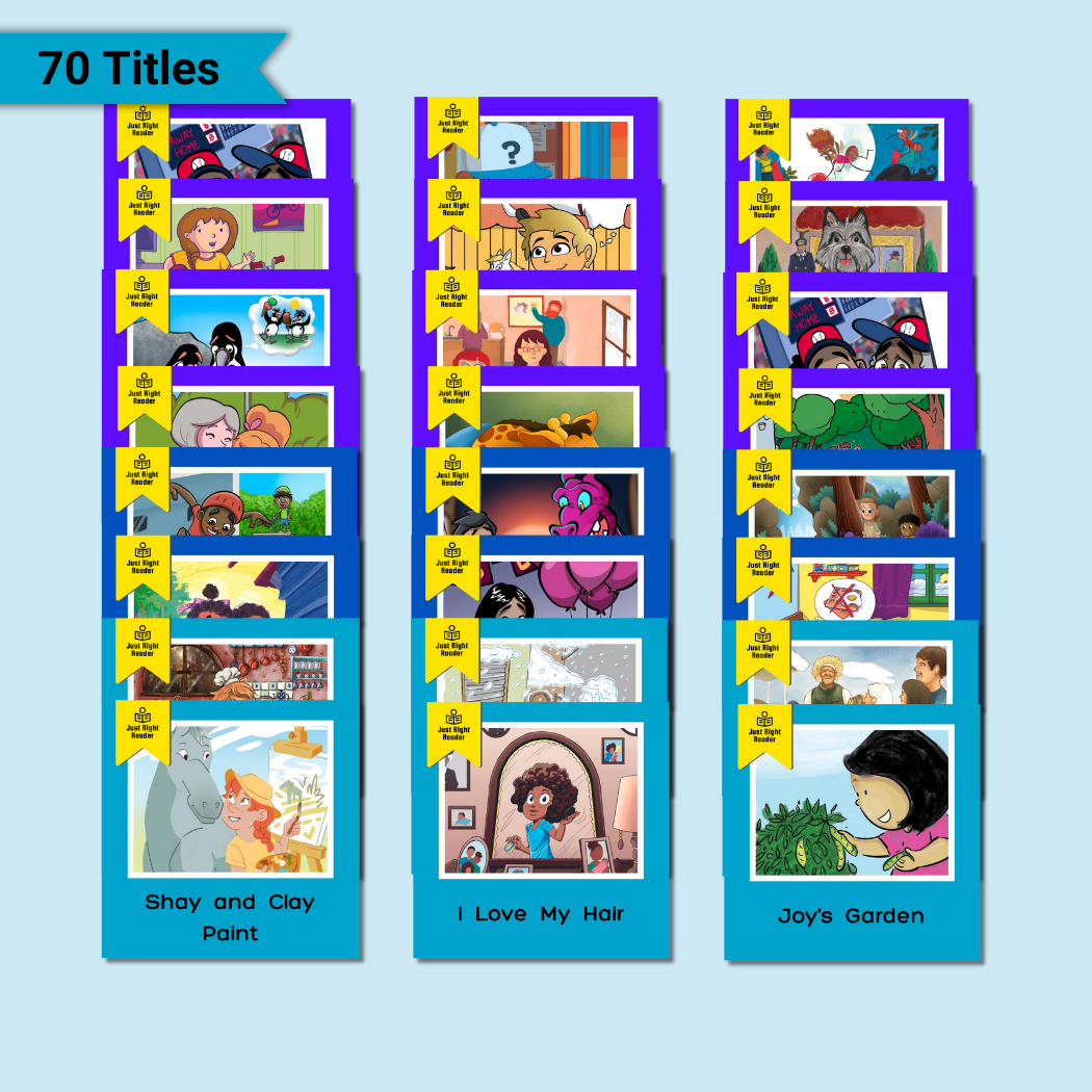 2nd Grade Classic Library, 2024-2025 Edition: English, 70 titles, 70 books - Just Right Reader