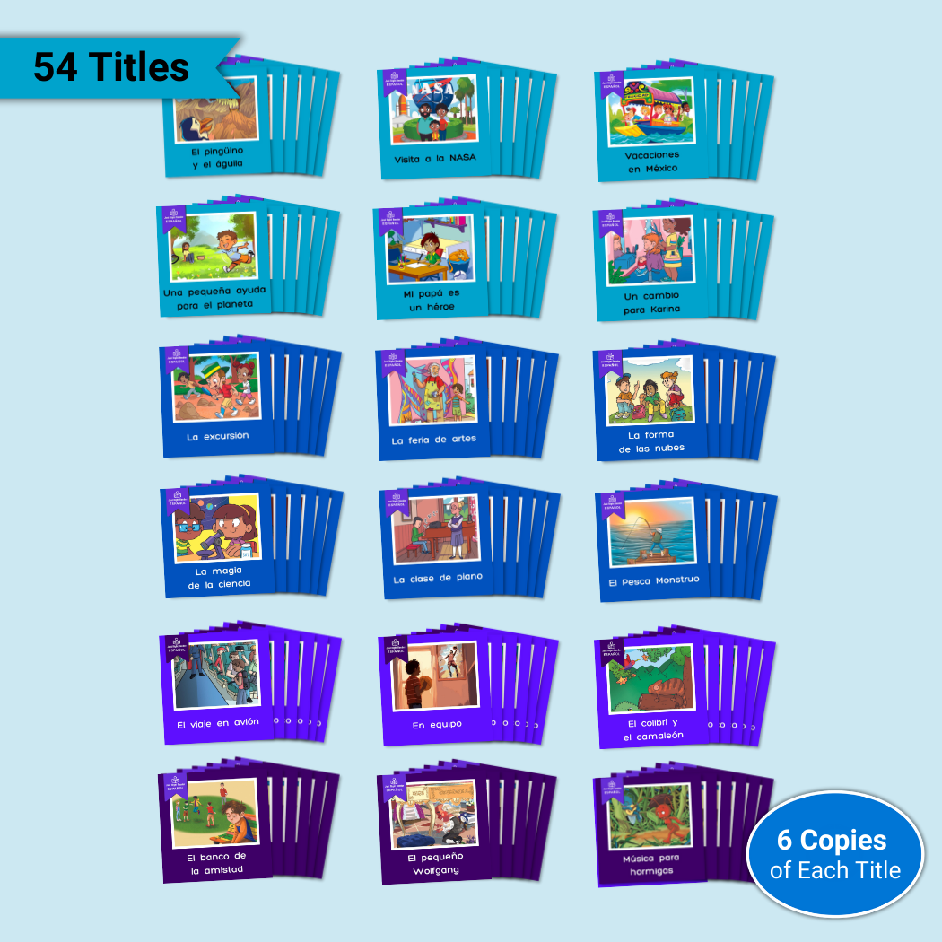 2nd Grade Classpack, 2024 Edition - Spanish, 54 titles, 324 books - Just Right Reader