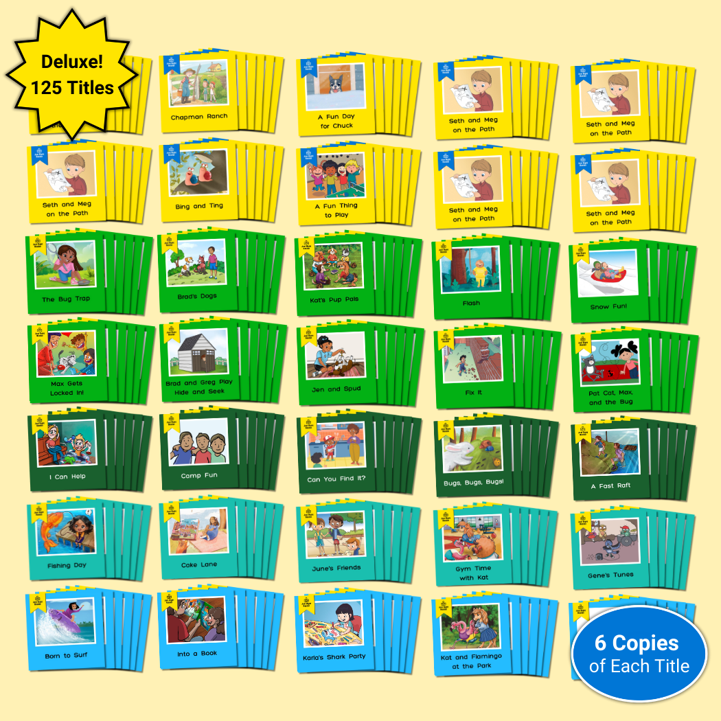1st Grade Deluxe Classpack, 2024-2025 Edition: English, 125 titles, 750 books - Just Right Reader